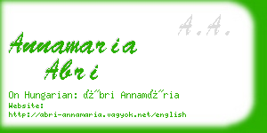 annamaria abri business card